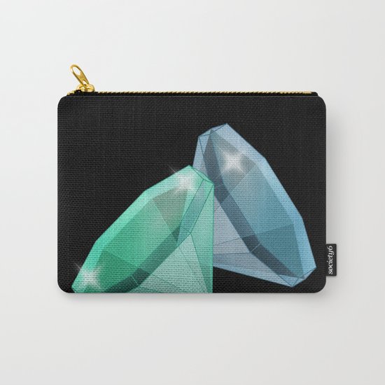 Precious blue and green stones . Carry-All Pouch