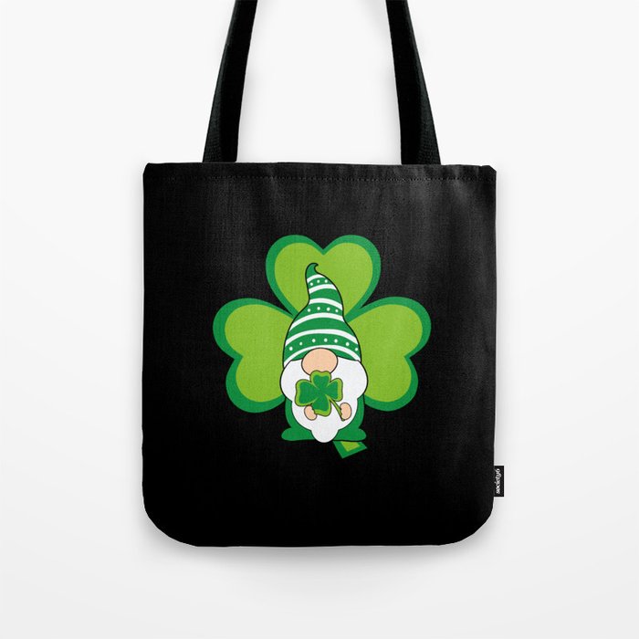 St Patricks Day Gnome Irish Shamrock Tote Bag