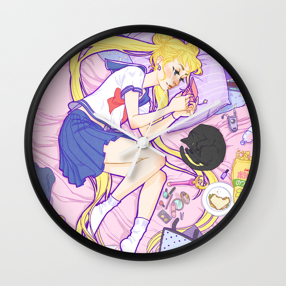 Sailor Moon Bedroom Wall Clock By Thealcolyte Society6