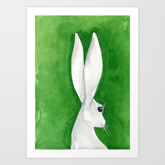 tenzin rabbit Art Print