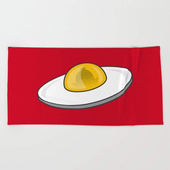 Egg - Cute Doodles Beach Towel