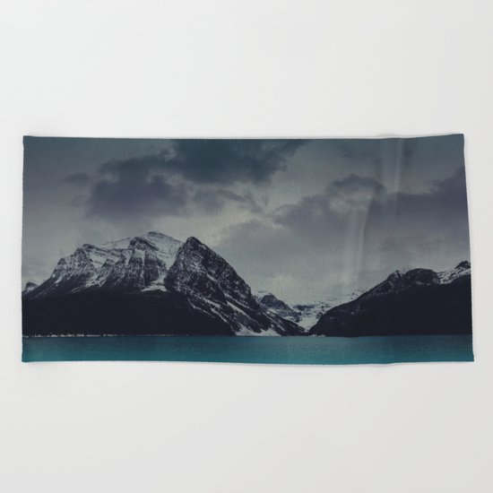 Lake Louise Winter Landscape Beach Towel