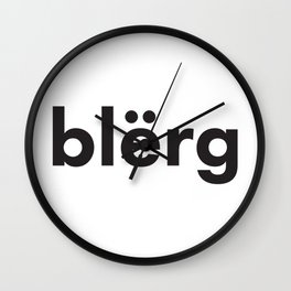 blerg Wall Clock