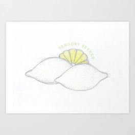 Lemon Blossom - Sensory Seeker Art Print