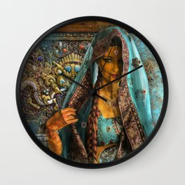 Priya  Wall Clock | People, Sci-Fi, Digital 