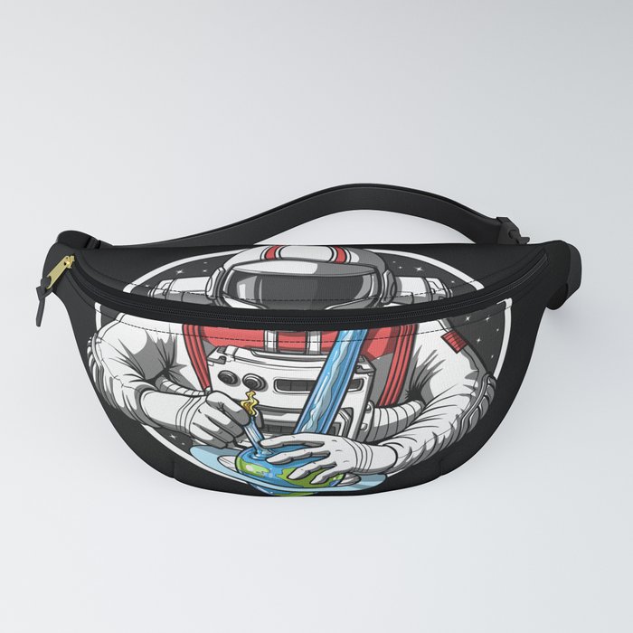 Astronaut Hits Weed Bong Fanny Pack by Nikolay Todorov Society6