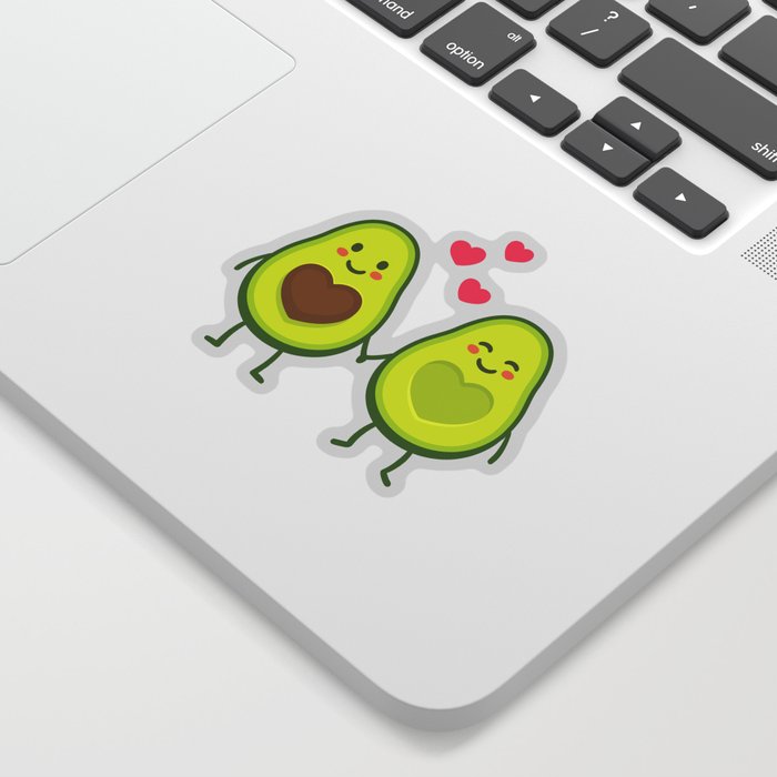 Cute avocados in love Sticker