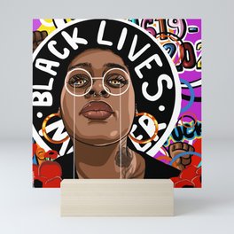 BLACK. LIVES. MATTER. Mini Art Print