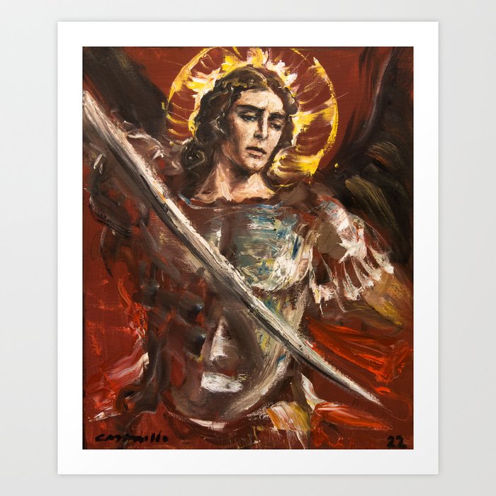 Saint Michael The Archangel Art Print