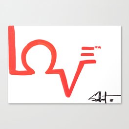 Love = Service Canvas Print
