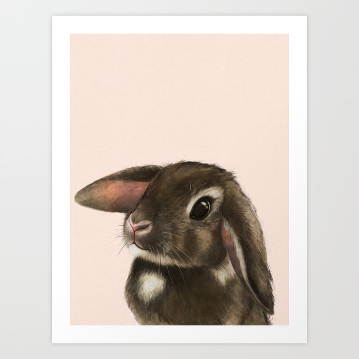 baby bunny Art Print