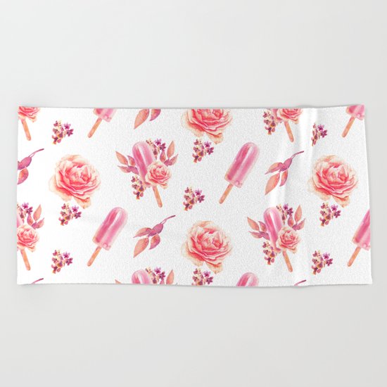 Floral Chill Beach Towel