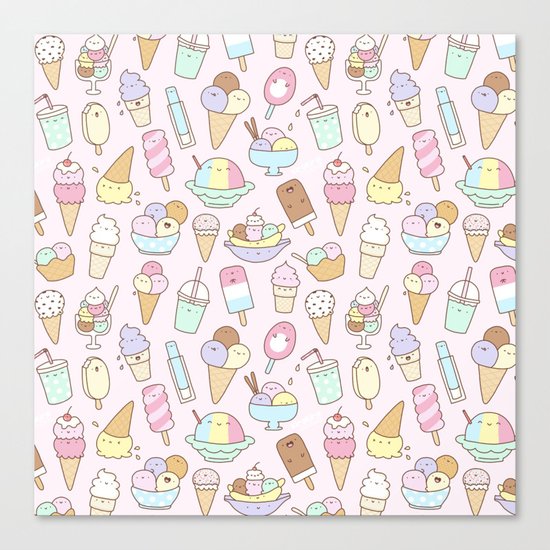 I love Ice Cream Canvas Print