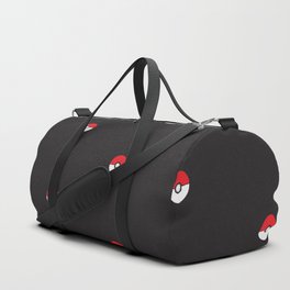 Black Pokeball Pattern Duffle Bag