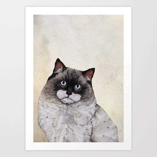 Mr. Ragdoll Cat Art Print