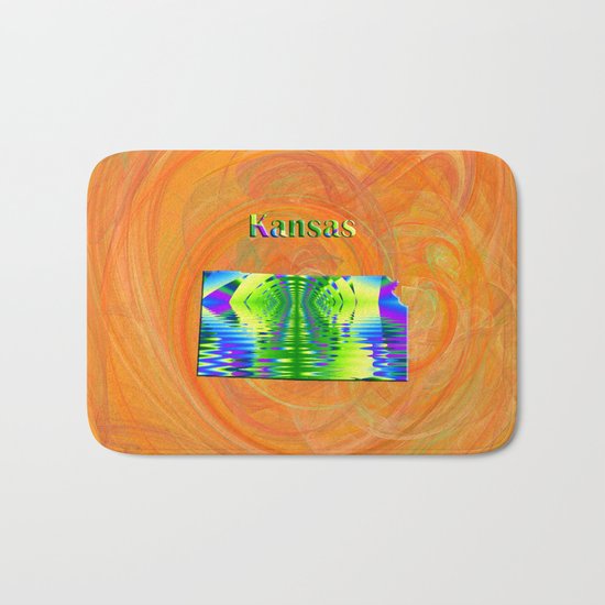 Kansas Map Bath Mat