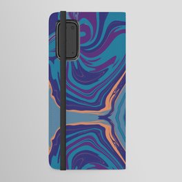 Symmetrical liquify abstract swirl 010 Android Wallet Case