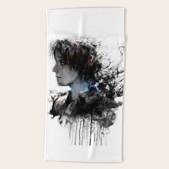 waiting Beach Towel