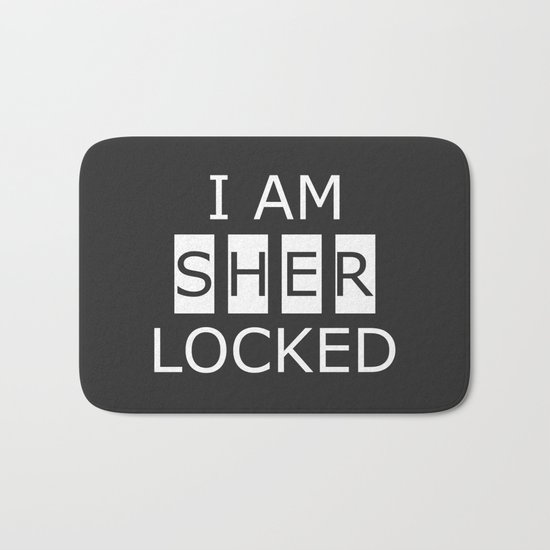 I AM SHERLOCKED Bath Mat