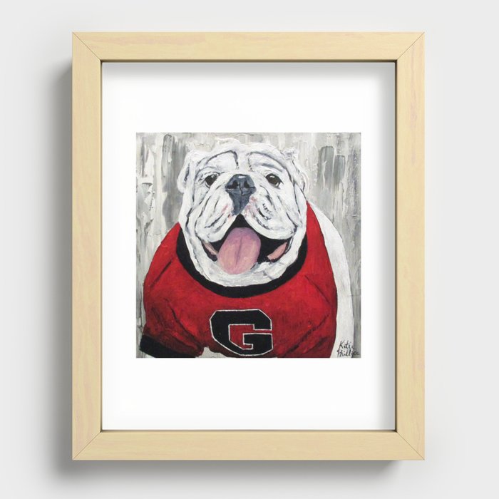 UGA Bulldog Recessed Framed Print
