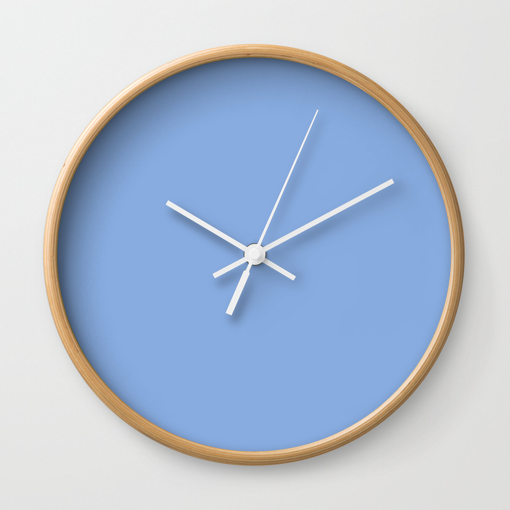 Light Cobalt Blue Wall Clock By Listofcolors Society6 Novica, the impact marketplace, features unique clocks by some of the most talented artists on the planet. society6