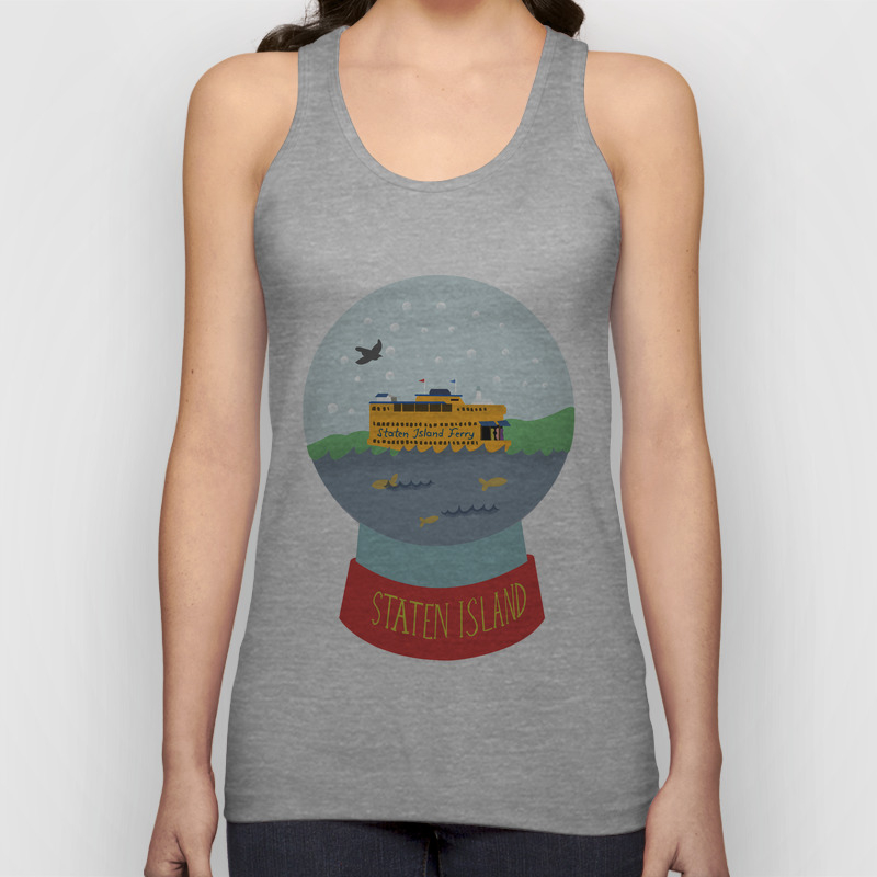 Staten Island Ferry Snow Globe Souvenir New York City Nyc Unisex Tank Top By Dianaioana Society6
