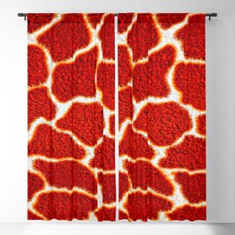 Sunburned giraffe ski Blackout Curtain