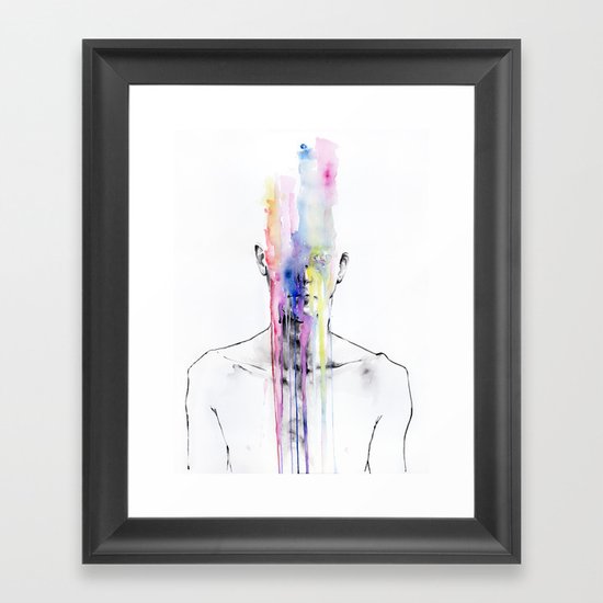 All my art is on you but you still don't hear me Framed Art Print