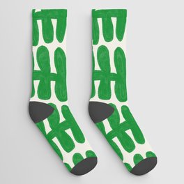 Scandinavian fern pattern 03 Socks