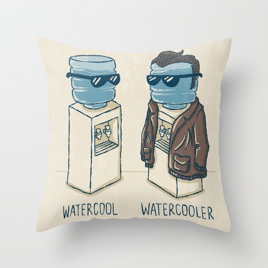 Watercool Throw Pillow