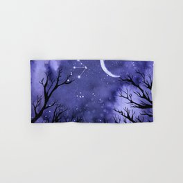 Starry Night and Moon #3 Hand & Bath Towel