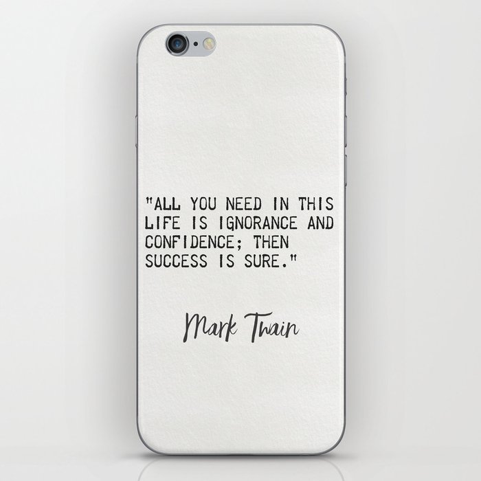 Mark Twain 1835 iPhone Skin