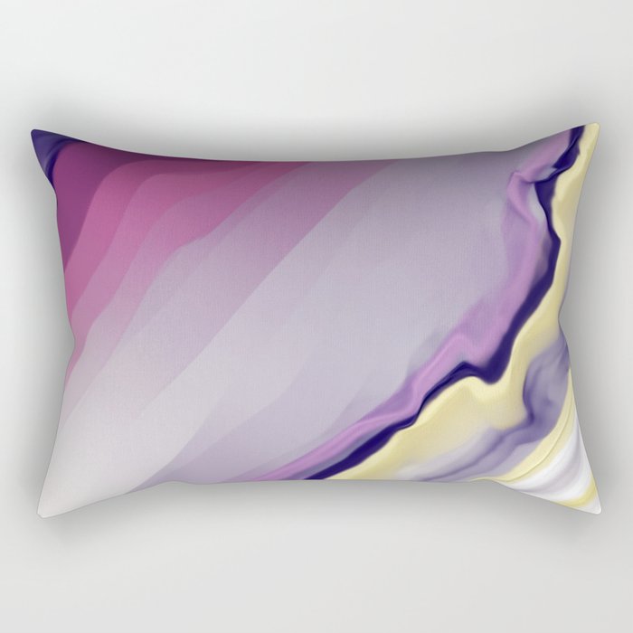 Purple Agate Rectangular Pillow
