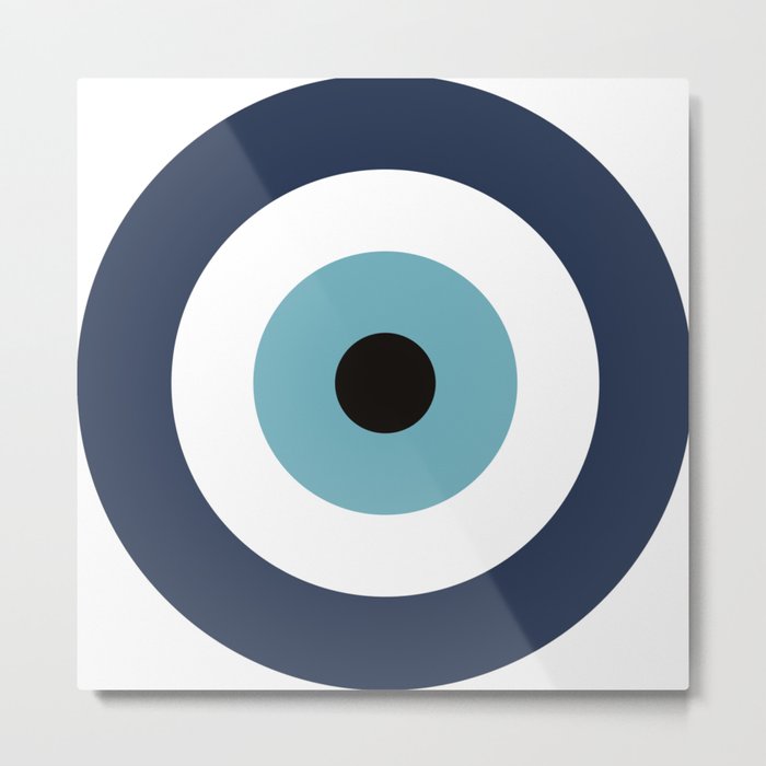 Evil Eye blue protection / Mataki Metal Print