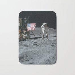 Apollo 16 - Astronaut Moon Jump Bath Mat | Apolloproject, Projectapollo, Nasa, Moon, Apollomissions, Universe, Photo, Space, Americanflag, Capecanaveral 