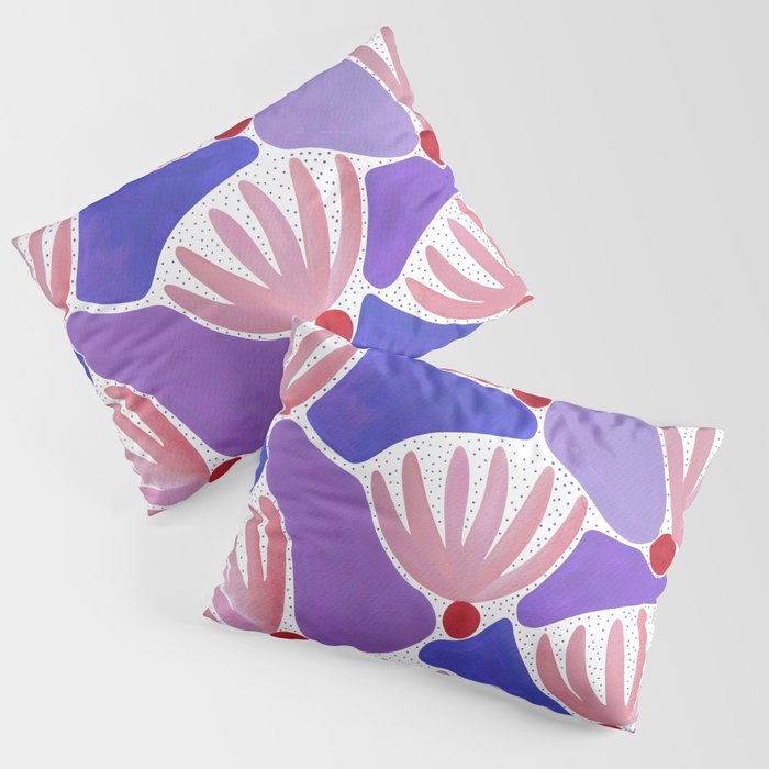 Pink & Red Flowers Pillow Sham