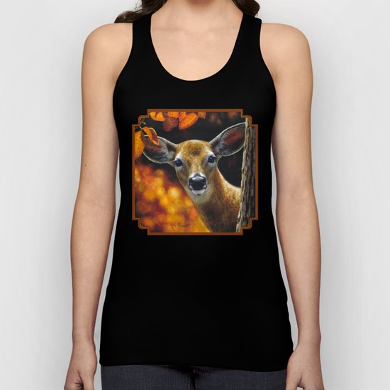 Whitetail Deer Face Unisex Tank Top