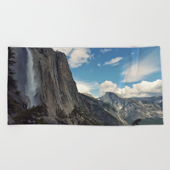 Mountains #clouds Beach Towel
