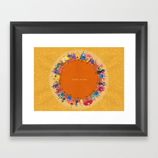 Planet Eleven Framed Art Print