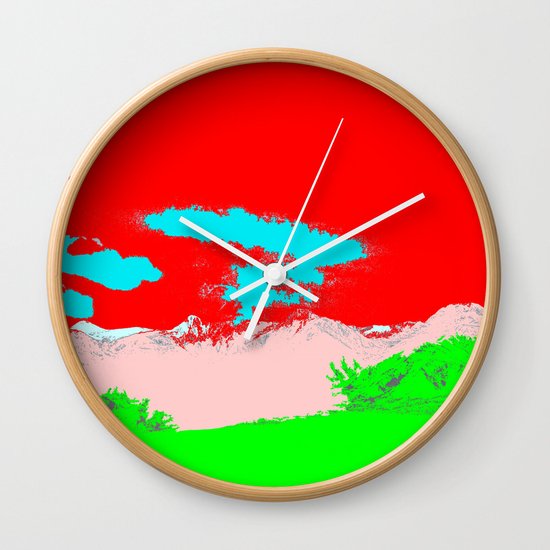 Ice Cream Mountain Wall Clock