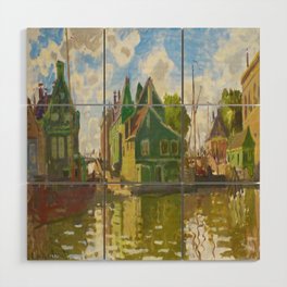 Claude Monet - Canal in Zaandam (1871) Wood Wall Art