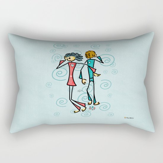 Broken Lovers Rectangular Pillow