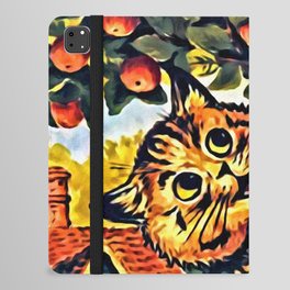 Cat Picking Apples - Louis Wain Cats iPad Folio Case