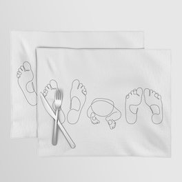 Family Feet Placemat