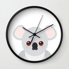 Funny cute koala Wall Clock