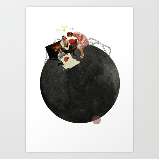 Life on Earth | Collage | White Art Print
