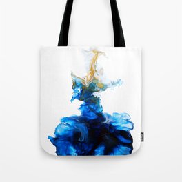 Paint Drop in Water Blue Tote Bag