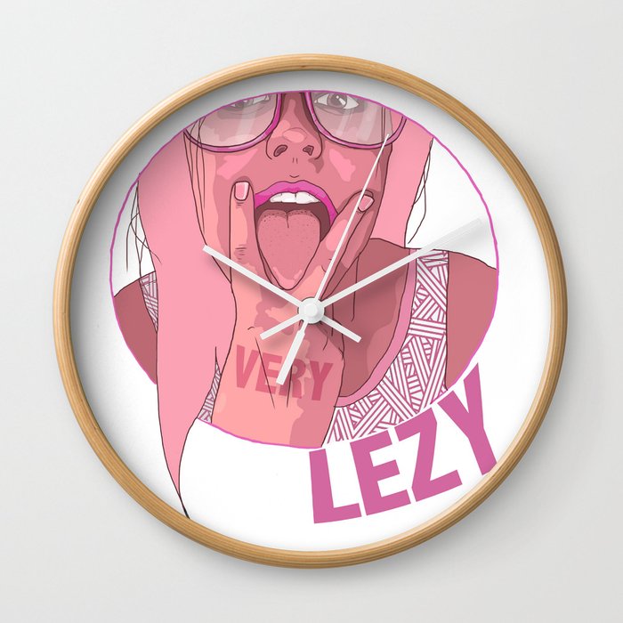 very lezy Wall Clock