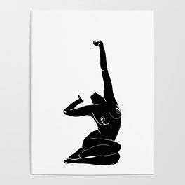 Nude figure print - Louie Silhouette Poster