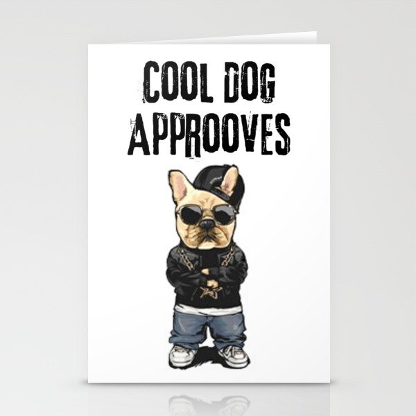 Cool Dog Approoves Stationery Cards